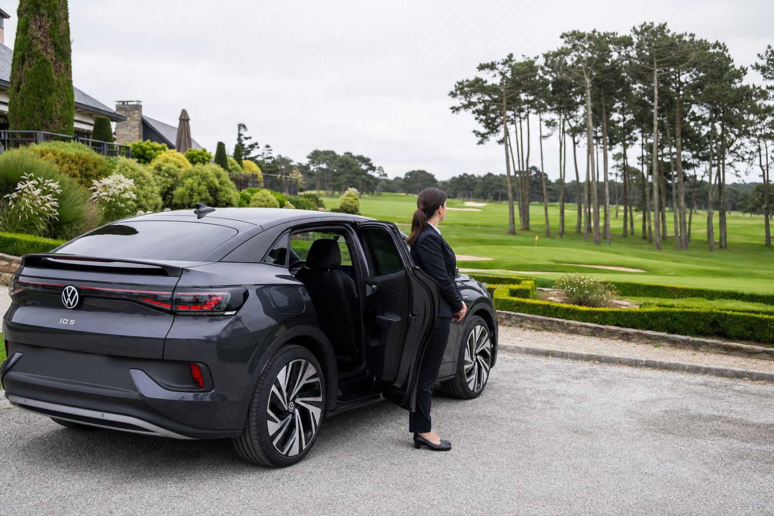 VTC Saint-André-des-Eaux — chauffeuse privée électrique, Golf International Barrière — VTC By DiDy