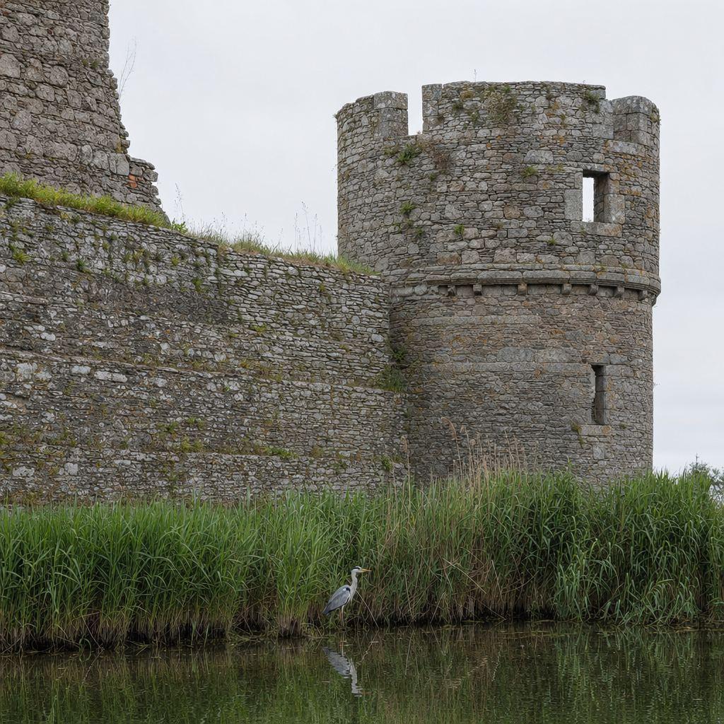 Château de Ranrouët à Herbignac, ruines médiévales au bord des marais de Brière — VTC By DiDy