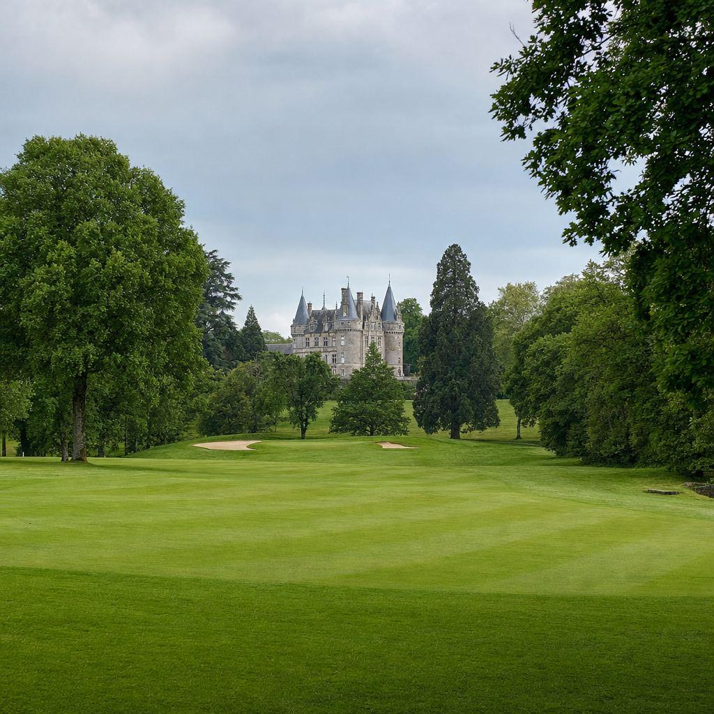 Château du Domaine de la Bretesche à Missillac reflété dans l'étang — VTC By DiDy