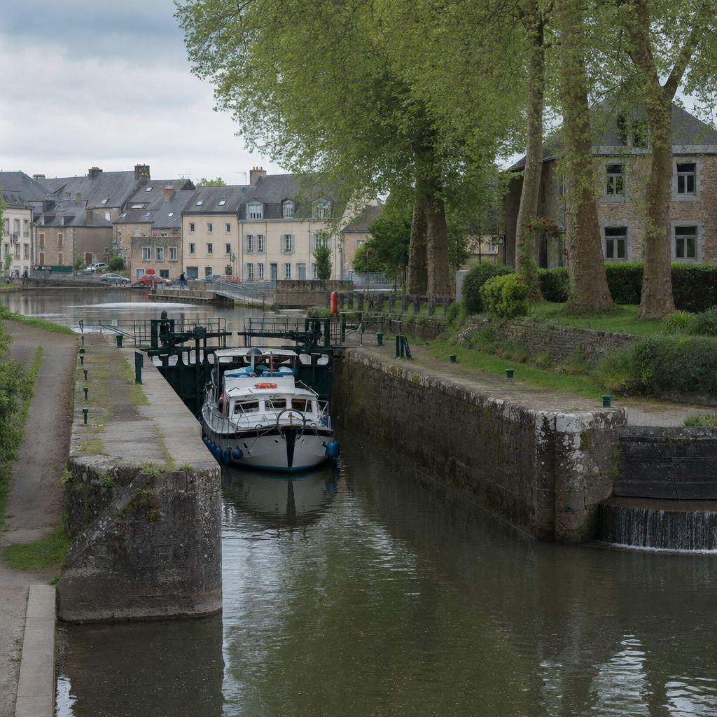 Écluse du canal de Nantes à Brest à Redon — VTC Pays de Vilaine